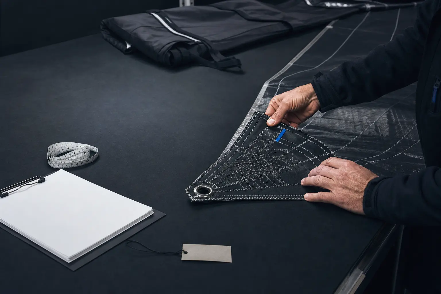 Finished sail quality check