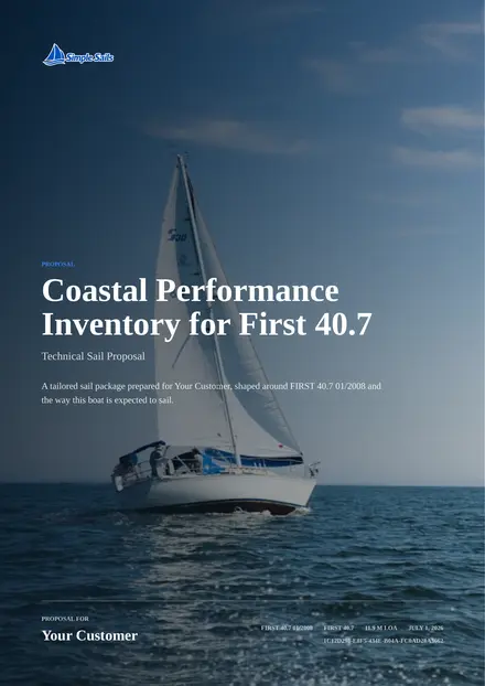 Cover page from First 40.7 proposal